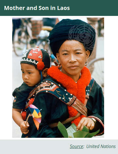 Mother and son from Laos